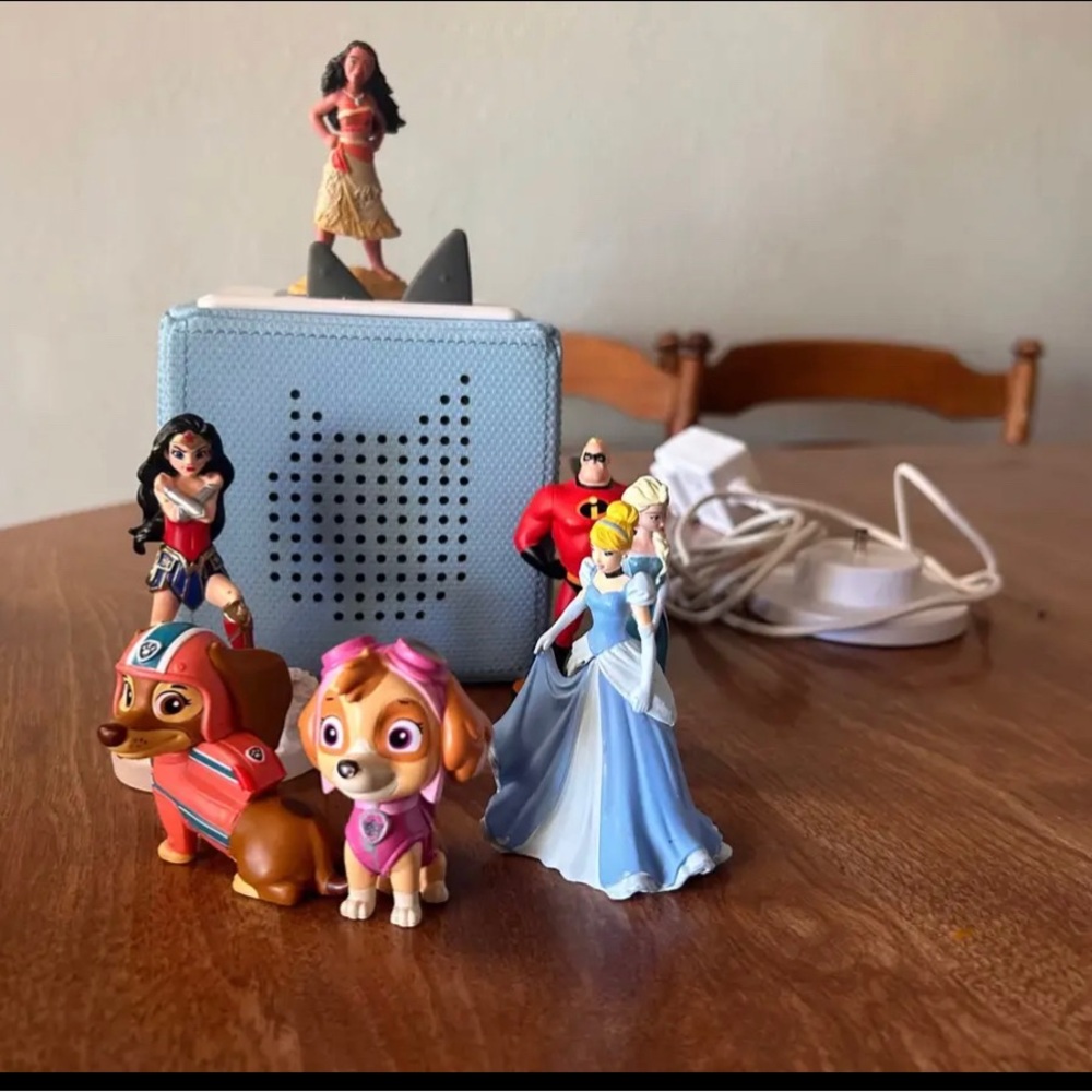 Interactive Blue Tonies Audio Box with Figurines